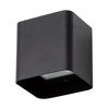 Cameron Outdoor LED Square Up and Down Wall Light,  Black