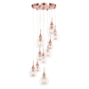 Carmella 10 Light Cluster,  Copper