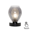Carmella Touch Table Lamp,  Black Nickel