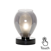 Carmella Touch Table Lamp,  Black Nickel