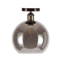 Carter Industrial Flush Ceiling Light,  Bronze