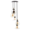 Carter Industrial Style Ceiling Cluster Pendant,  Bronze