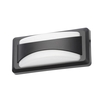 Cava Outdoor LED Rectangular Split Design Wall Light,  Black