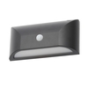 Cava Outdoor LED Rectangular Wall Light with PIR Sensor,  Black