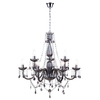 Charlotte 9 Light Chandelier,  Smoke