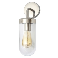 Chelsea Curved Arm Wall Light,  Polished Steel