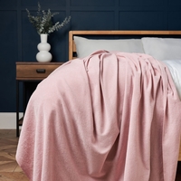 Chenille Throw,  Blush