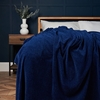 Chenille Throw,  Navy
