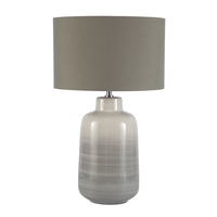 Cherry Ombre Ceramic Table Lamp,  Grey