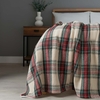 Christmas Check Throw with Sherpa Back,  Multi-Coloured