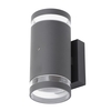 Cinder Outdoor Up & Down Wall Light with Photocell,  Anthracite