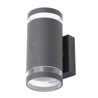Cinder Outdoor Up & Down Wall Light with Photocell,  Anthracite