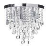 Cirrus Large Bathroom Flush Ceiling Light,  Chrome