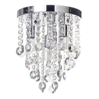 Cirrus Small Bathroom Flush Ceiling Light,  Chrome
