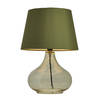 Clarise Glass Table Lamp,  Bottle Green