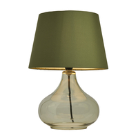 Clarise Glass Table Lamp,  Bottle Green