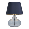 Clarise Glass Table Lamp,  Cobalt Blue