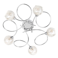 Cooper Ceiling Light,  Chrome & Champagne