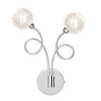 Cooper Wall Light,  Chrome & Champagne