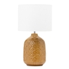 Cosgrove Patterned Ceramic Table Lamp,  Mustard Yellow