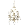 Cristalo 3 Light Chandelier,  Cream