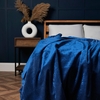 Crushed Velvet Throw,  Navy