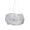 Cypress Small Crystal Rings Ceiling Pendant,  Chrome