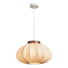 Daisy Pleated Shade Ceiling Pendant,  Wood