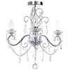 Daphne 3 Light Bathroom Chandelier,  Chrome