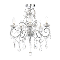 Daphne 5 Light Bathroom Chandelier,  Chrome