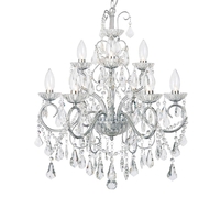 Daphne 9 Light Bathroom Ceiling Pendant,  Chrome