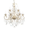 Daphne 9 Light Bathroom Ceiling Pendant,  Satin Brass