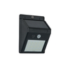 Dara LED Outdoor Solar Wall Light with PIR Sensor,  Black