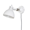 Daria Plug In Wall Light,  White
