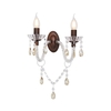 Darlia 2 Light Wall Light,  Bronze