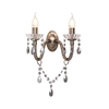Darlia 2 Light Wall Light,  Pewter