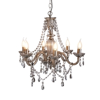 Darlia 6 Light Ceiling Pendant,  Pewter