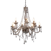 Darlia 9 Light Ceiling Pendant,  Pewter