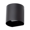 Davis Outdoor LED Rounded Up and Down Wall Light,  Black