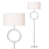 Daya Floor Lamp,  Chrome