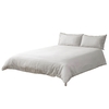 Double Sateen Stripe Bedding Set,  Natural