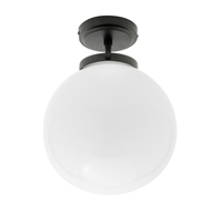 Douro Bathroom Globe Ceiling Light,  Matte Black
