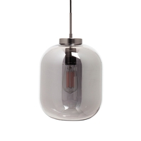 Draper Glass Shade Ceiling Pendant,  Pewter