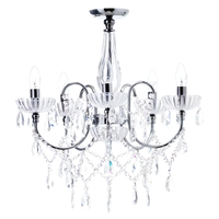 Edith Flush Ceiling Light,  Chrome
