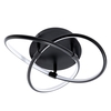 Eero Knotted LED Flush Ceiling Light,  Satin Black