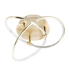 Eero Knotted LED Flush Ceiling Light,  Satin Brass