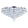 Elsa Crystal Diamond Effect Flush Ceiling Light,  Chrome