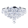 Elsa Small Crystal Diamond Effect Flush Ceiling Light,  Chrome