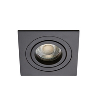 Faina Adjustable Square Recessed Downlight,  Matte Black