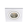 Faina Adjustable Square Recessed Downlight,  Silver